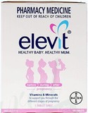 澳洲版德国拜耳Elevit爱乐维孕妇营养复合维生素叶酸片 正品100片