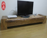 老榆木电视柜定制全实木木质电视柜客厅原木色电视柜简约实木家具