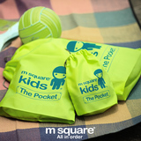 m square 儿童束口袋家居旅行储物袋衣物收纳袋套装收纳包杂物袋
