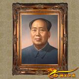创美艺术手绘油画肖像名人订制 伟人毛泽东主席 肖像油画