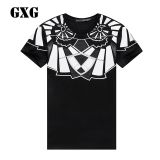 GXG男装 2016春季商场同款 时尚男士花色圆领短袖T恤#61144352