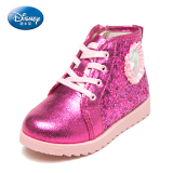 鞋柜 迪士尼2015冬新款女童鞋短靴1115535584亮片系带休闲高帮鞋