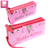 笔袋Hello Kitty儿童文具袋女童化妆袋小学生创意笔袋双层大容量