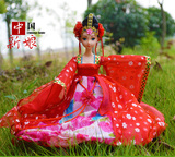 比古代装中国新娘高端娃娃仙子儿童玩具女孩女孩芭比娃娃仿真人芭