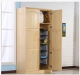 中式全实木衣柜 儿童松木小型衣柜家具 整体衣橱家具