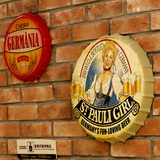 美式复古酒瓶盖啤酒盖子墙上墙面装饰个性壁饰酒吧餐厅壁挂铁皮画