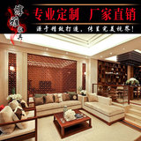 新中式沙发组合 别墅客厅实木沙发 住宅家具定制简约现代布艺沙发