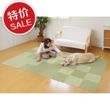 日本进口厨房浴室防滑地垫 客餐厅地毯 爬行垫儿童拼接地垫 8块装