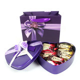 包邮 德芙巧克力心形铁盒送女朋友七夕情人节礼盒装生日礼物