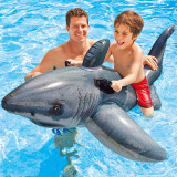 INTEX正品儿童水上坐骑 充气动物坐骑鲨鱼座骑儿童成人游泳圈包邮