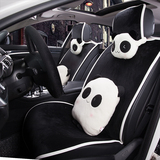 可爱熊猫四季通用免绑汽车坐垫 POLO飞度福克斯高尔夫雨燕K2座垫