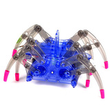 科技小制作蜘蛛机器人 DIY拼装玩具机械人 儿童益智电动拼装玩具