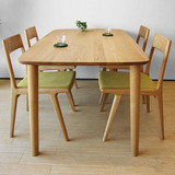 日式实木北欧现代风格白橡木餐椅简约设计椅子宜家休闲椅皮椅布艺