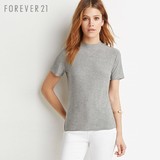 F21基本款简约小高领短袖T恤 FOREVER21女装