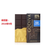 【这里真甜】现货Godiva高迪瓦歌帝梵85%黑巧克力大排块100G