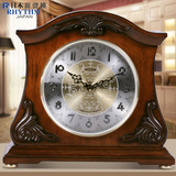 RHYTHM/丽声欧式复古座钟实木创意仿古音乐台钟日本进口品牌时钟