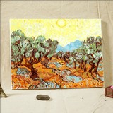 正品 自油自画包邮特价 手绘DIY梵高风景家居装饰数字油画 橄榄树