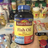 Nature Made深海鱼油软胶囊100粒美国原装进口中老年fish oil鱼油