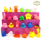 宝宝洗澡玩具 25只动物  婴儿洗澡戏水小黄鸭 捏捏叫鸭子玩具