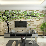 3D立体定制壁画 客厅沙发电视背景壁纸影视卧室墙纸现代简约墙砖