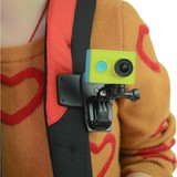 背包夹Gopro4小蚁山狗sjcam5000运动相机摄像机配件360度旋转夹子