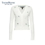 Teenie Weenie小熊专柜正品女装时尚可爱图案针织开衫TTCK53891Q