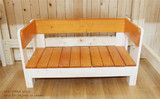 韩式田园沙发组合实木松木架转角贵妃椅客厅欧式木艺沙发小户型