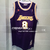 湖人队 1998年全明星8号Kobe 科比男篮球服MN复古 SW球衣紫色