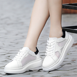 夏季新款真皮镂空透气单鞋韩版女鞋小白鞋运动休闲鞋学生鞋板鞋潮