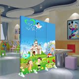 墙 可爱摄影背景墙KD-5幼儿园卡通屏风 儿童房卧室可移动折叠隔断