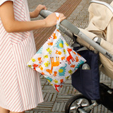 婴儿宝宝防水尿布袋床挂袋床头尿片用品收纳便携干湿衣服口袋包邮
