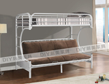 特价家具床高架床铁艺子母床白色铁床成人上下床双层床折叠沙发床
