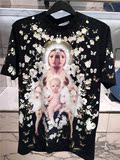 法国代购Givenchy/纪梵希2016新款圣母满天星印花圆领短袖T恤女