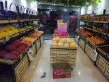 高档水果木质水果架蔬菜架超市货架干货货架水果店展示柜中岛柜