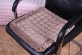 超柔长毛小方格全棉绗缝布艺防滑坐垫电脑垫凳子垫办公室椅垫50CM