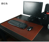 牛皮电脑垫 真 办公桌垫手工牛皮鼠标垫超大护腕鼠标垫定制