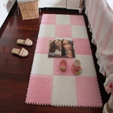 日式韩式柔软拼接地毯魔方时尚客厅卧室防滑地毯满铺地毯特惠价