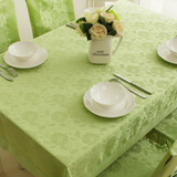 锦色华年桌布椅套套装可选绿欧式防水时尚布艺餐桌茶几布椅垫定制