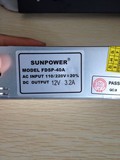 SUNPOWER FDSP-40A 开关电源 LED电源 监控电源 安防电源12V3.2A