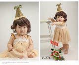 儿童摄影服装新款批发韩版公主裙2016周岁影楼摄影拍照服饰Y-274