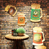 复古美式啤酒挂画壁饰创意工业风墙上装饰品酒吧咖啡店铺个性挂件