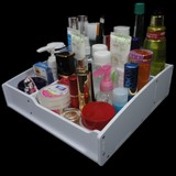 DIY简洁化妆品收纳盒桌面收纳盒防水卫生间盒护肤品收纳盒杂物架