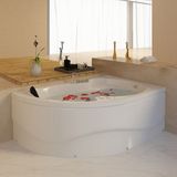 亚克力特价冲浪按摩三角扇形浴缸 独立式成人浴盆1.2-1.7米