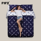 F1F2家纺 纯棉四件套 全棉床上1.5m/1.8m床卡通创意床单 杰克