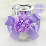最爱婚品2015定制喜糖玻璃瓶紫色结婚礼用品大号欧式高档创意糖盒