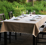 汉尚 中式纯色台布盖布餐桌布布艺桌旗茶几桌布桌垫欧式现代简约