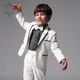 儿童钢琴小提琴西装套装白韩版男童花童伴郎主持人演出礼服春秋冬