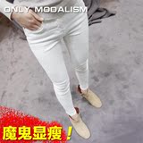 白色牛仔裤女小脚铅笔裤only modalism2015春正品代购韩版黑色潮