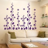 创意艺术花藤亚克力3d水晶立体墙贴客厅沙发电视背景墙装饰墙贴画
