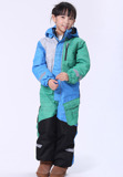 冬款 专业男女童儿童连体滑雪服 防风防雨  北欧户外登山防寒服